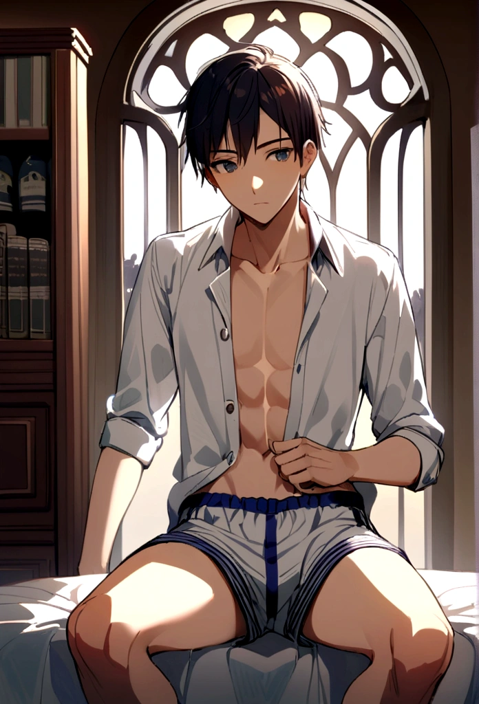 joven en boxers