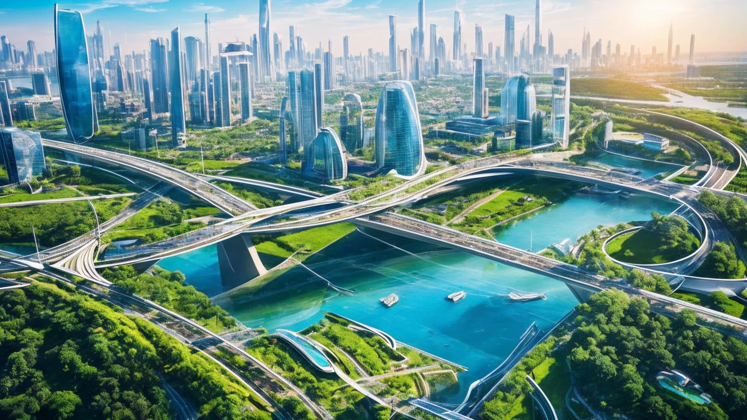 (Best quality,4K,8K,A high resolution,Masterpiece:1.2),Ultra-detailed,(Realistic,Photorealistic,photo-realistic:1.37),Futuristic floating city,Futuristic technology,Huge urban high-tech tablet platform,Airship,Floating in the sky,Futuristic city,Small airships around,High-tech hemispherical platform,Colorful lights,Advanced architecture,modernn architecture,skyscrapper,Access the cloud,Scenic beauty,view over city,Impressive design,Blend seamlessly with nature,energetic and vibrant atmosphere,Futuristic transportation system,Parking is suspended,Transparent path,Lush greenery,Sky gardens,cascading waterfalls,Magnificent skyline,reflections on the water,Sparkling river,Architectural innovation,futuristic skyscrapers,Transparent dome,The shape of the building is unusual,Elevated walkway,Impressive skyline,Glowing lights,Futuristic technology,Minimalist design,Scenic spots,Panoramic view,Cloud Piercing Tower,Vibrant colors,epic sunrise,epic sunset,Dazzling light display,magical ambiance,The future city,Urban Utopia,LuxuryLifestyle,Innovative energy,sustainable development,Smart city technology,Advanced infrastructure,Tranquil atmosphere,Nature and technology live in harmony,Awesome cityscape,Unprecedented urban planning,Architecture connects seamlessly with nature,High-tech metropolis,A cutting-edge engineering marvel,The future of urban living,Visionary architectural concept,Energy-efficient buildings,Harmony with the environment,A city floating above the clouds,Utopian dreams become reality,The possibilities are endless,State-of-the-art transportation network,Green energy integration,Innovative materials,Impressive holographic display,Advanced communication system,Breathtaking aerial view,Quiet and peaceful environment,Modernist aesthetics,Ethereal beauty