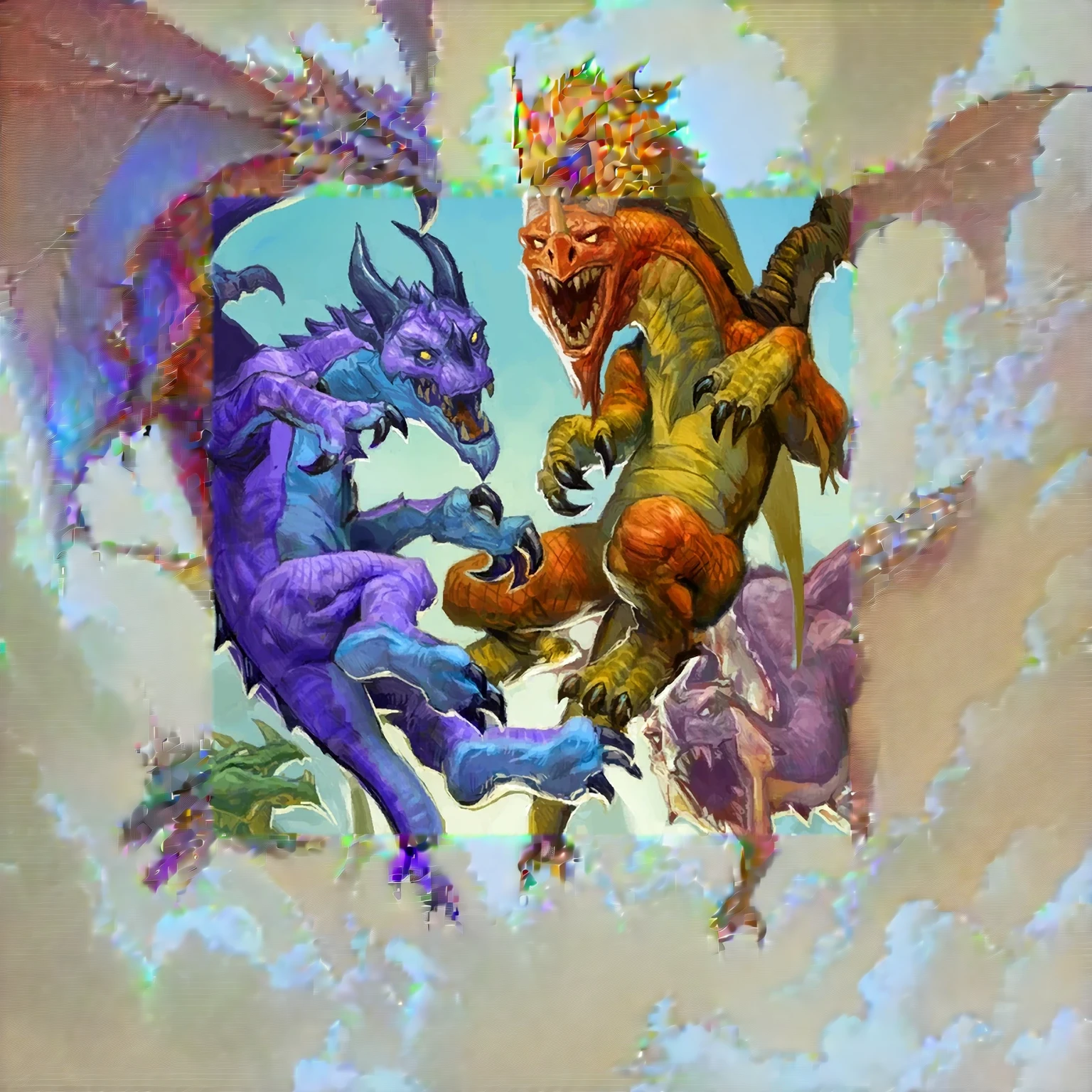 Dragons of different colors, Brian Thomas (Brian Thomas) Concept Art, shutter, Fantasy Art, 《Hearthstone》Card game original picture. ”, Hearthstone艺术, 《Hearthstone》Card game original picture, 来自Hearthstone, Hearthstone卡牌艺术, Hearthstone艺术work, Magic the Gathering Card Art, Hearthstone卡牌艺术work, battle with dragon, Epic Fantasy Card Game Art, Hearthstone概念艺术, Magic art