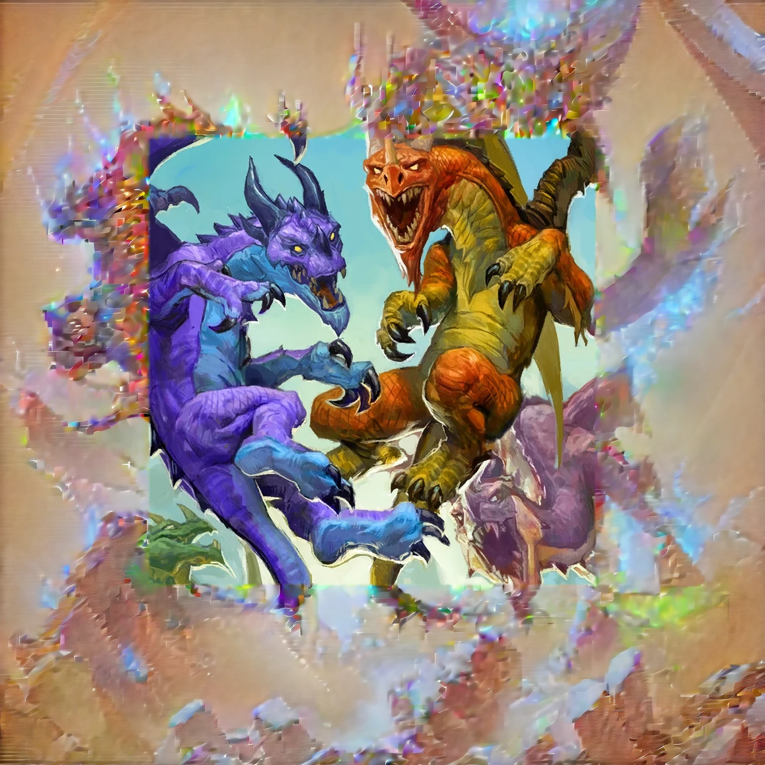 Dragons of different colors, Brian Thomas (Brian Thomas) Concept Art, shutter, Fantasy Art, 《Hearthstone》Card game original picture. ”, Hearthstone艺术, 《Hearthstone》Card game original picture, 来自Hearthstone, Hearthstone卡牌艺术, Hearthstone艺术work, Magic the Gathering Card Art, Hearthstone卡牌艺术work, battle with dragon, Epic Fantasy Card Game Art, Hearthstone概念艺术, Magic  art