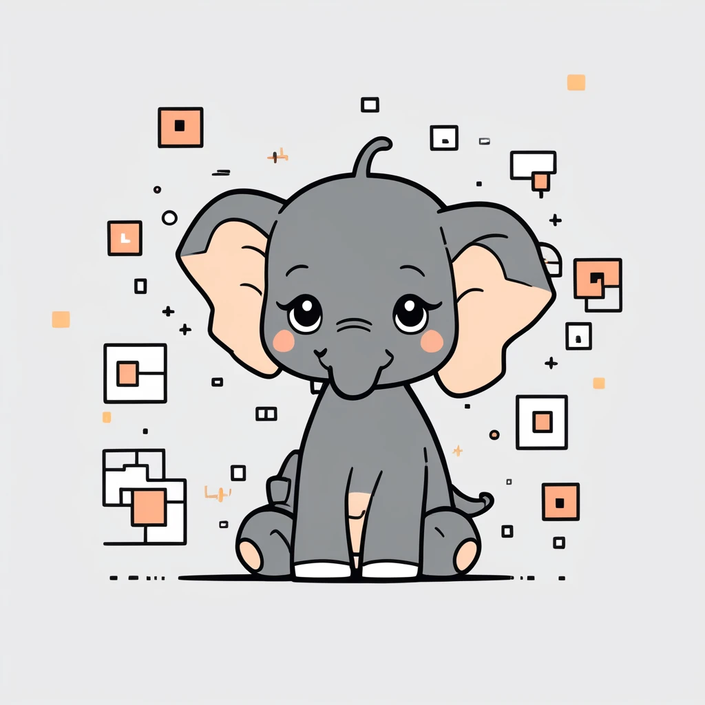 cute little elephant