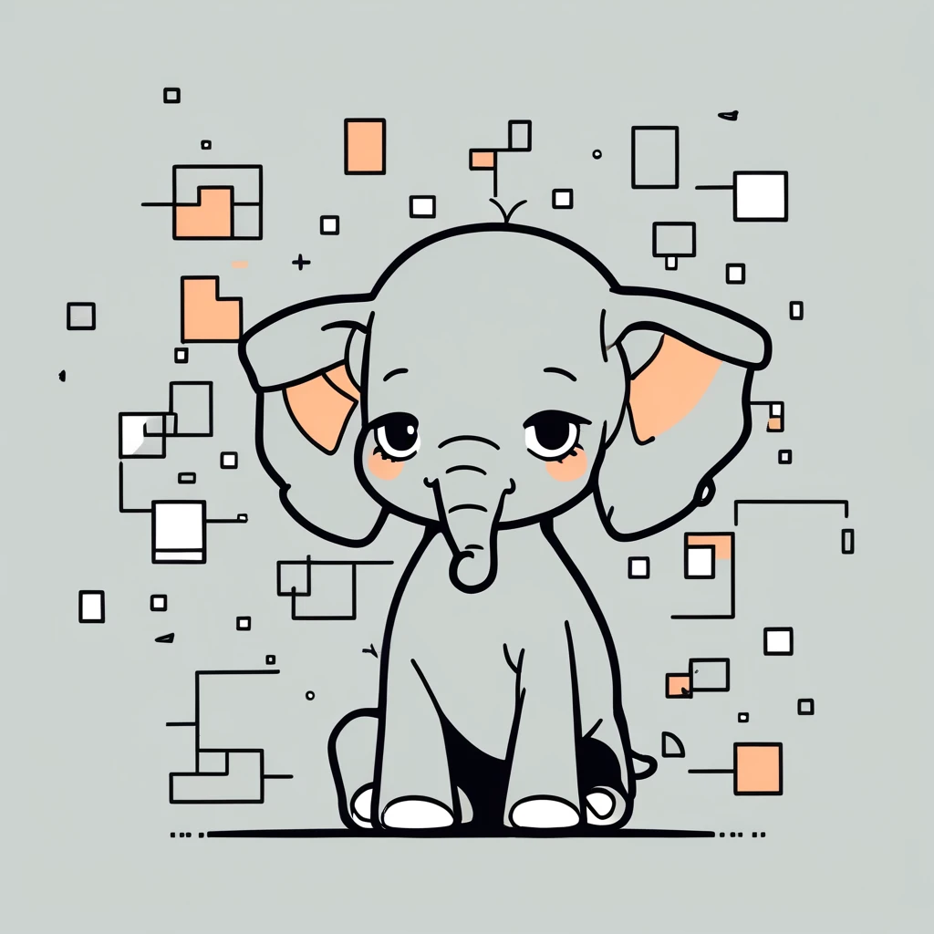 cute little elephant