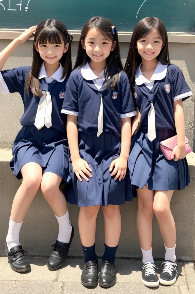 front、Cute Girls、Primary school students、whole body、From head to toe、Only one person