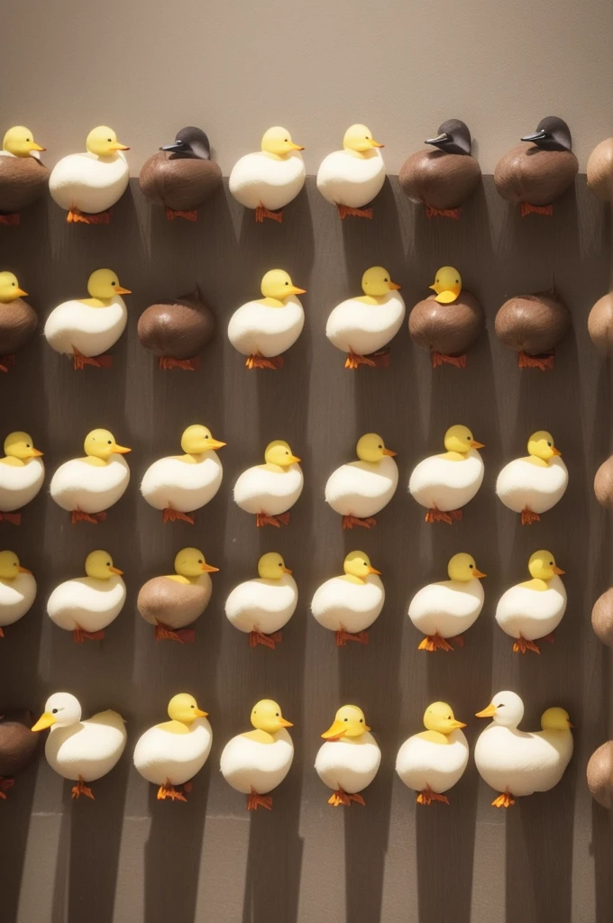 I want to create a logo for my JefMDFs store. The logo must include the name of the store and a duckling. I would like the logo to be really cool and visually attractive, conveying the message that we sell personalized MDF comics. Desired colors are brown and white. Por favor, help me create a design that captures the essence of our brand