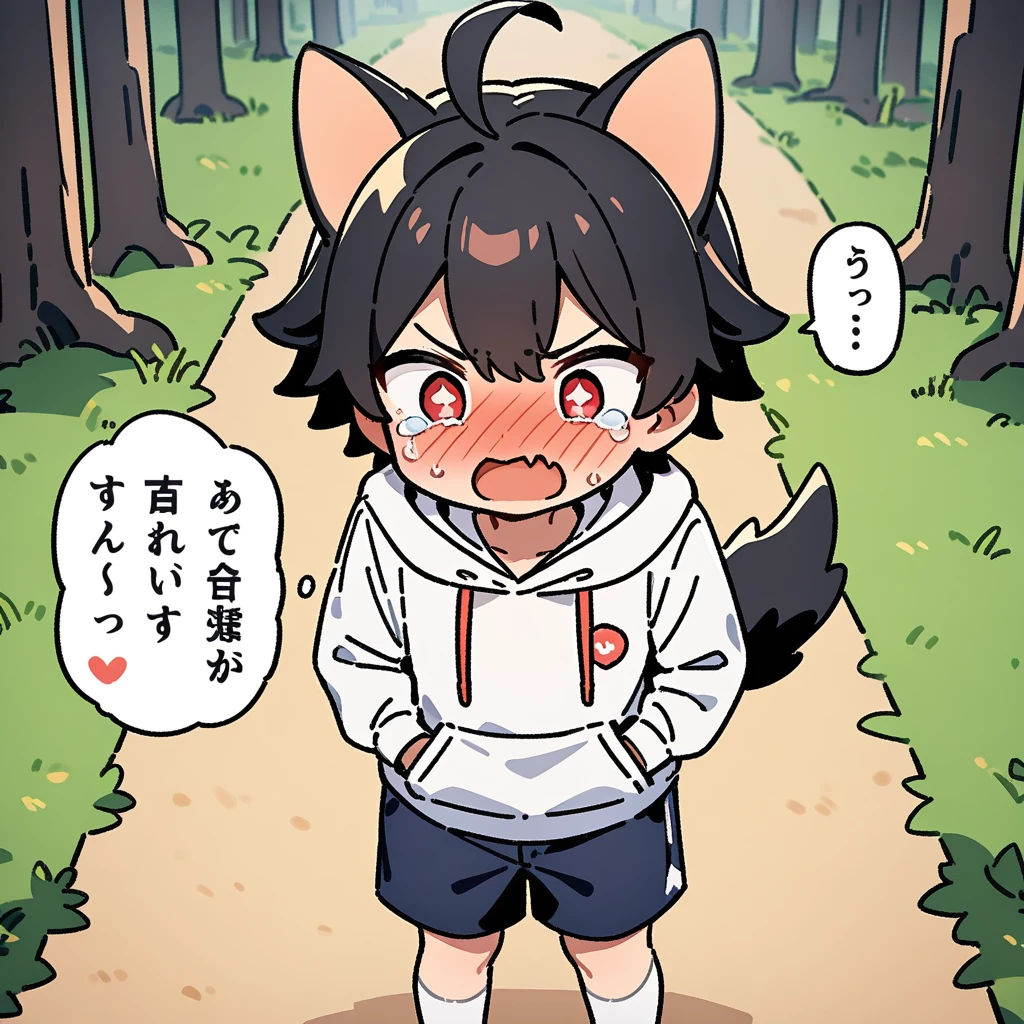 A male dog corgi with talk english Dialogue sayings clearly black fur with red colour eyes,naked and he begging to stop with tail being hold tight and pull by hand, body trembling and Satisfied with small cock are have sex by Dolphin in water