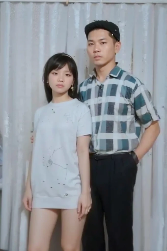 A realistis indonesian couple wear a hijab ,ultra hd 8k
