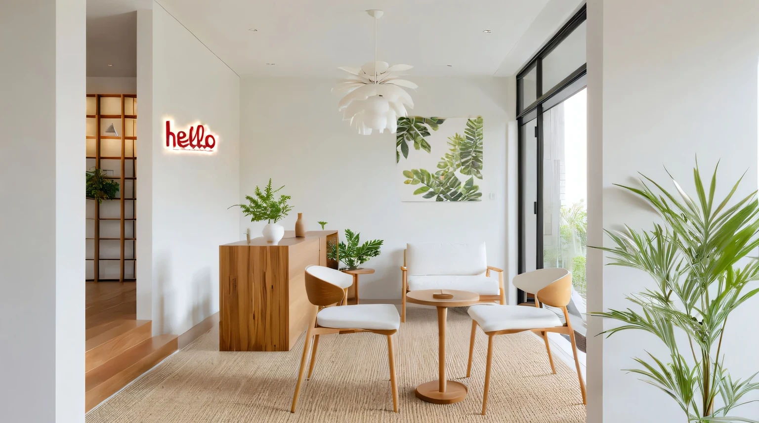 LED light "HELLO"