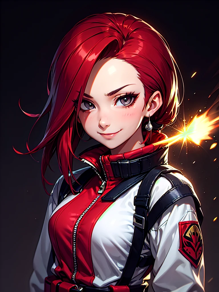 Create an incredibly detailed drawing of the character Yoko from the anime Gurren Lagann in a space environment. Let Yoko be photographed up close to show all the details of her gorgeous appearance. Please provide the highest quality and maximum detail to ensure that every line, shadow and texture is clear and realistic. Use clear focus to especially reflect her vivid facial expressions and her characteristic features, such as hair, eyes, and clothing.
Add a space environment with neon lights and a colorful spectrum to create a futuristic, exotic atmosphere. Let these lights illuminate and enhance the beauty and elegance of Yoko. Short, narrow
Top, in love
Please make the drawing accurate and consistent with Yoko's appearance from the anime Gurren Lagann. Waterfall, oasis, furs, transformers