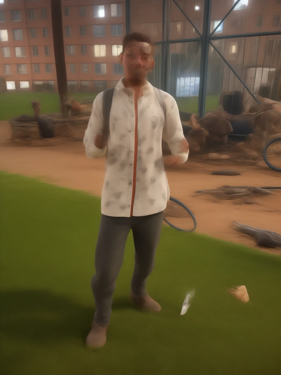 I want him to go out smoking