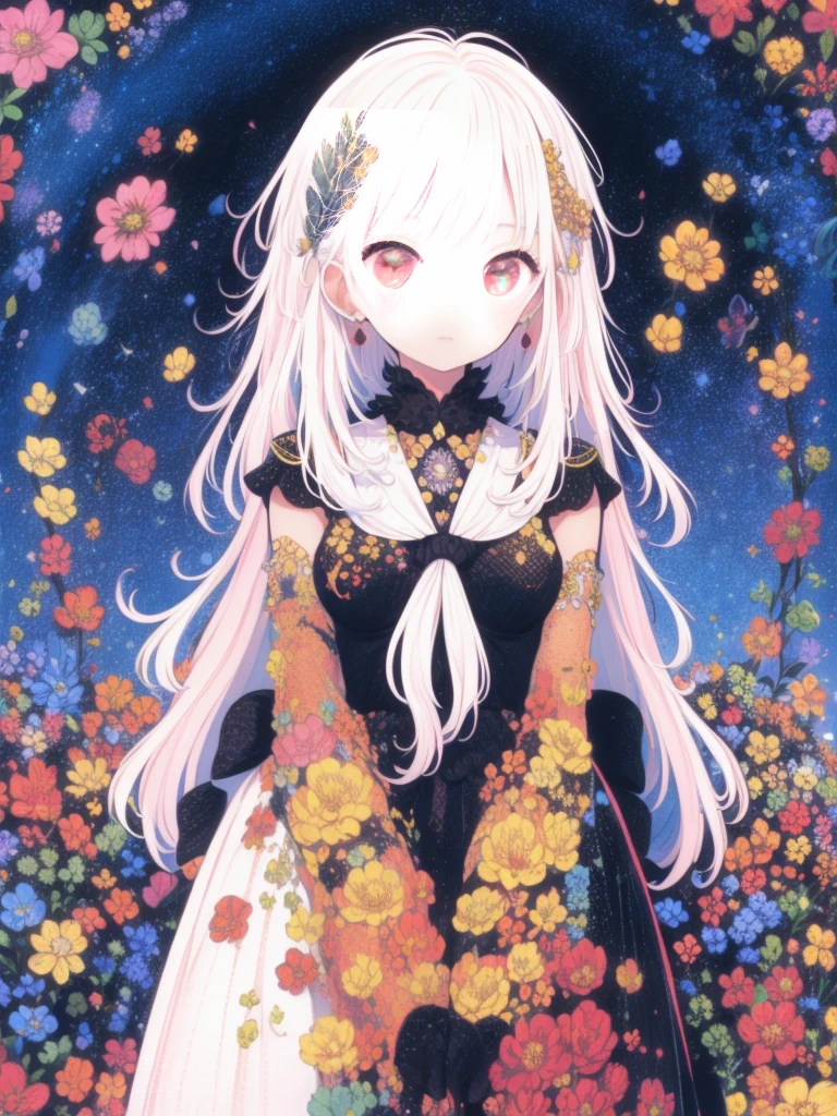 Una diosa de las flores. Todo cubierto de flores, Rest on his throne made of branches and plants in the middle of a spring garden.. Ella es extremadamente hermosa y su piel es clara y fina, Sus ojos son inocentes y dulces,medium breasts,(masterpiece, best quality:1.2), cute,(Woman of) unsurpassed beautyglitter background
Spectacular view
One beautiful girl in a thousand years