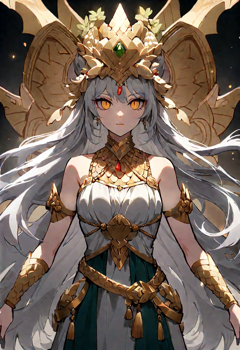 (Huang Li、high quality、Extremely detailed),星座-天scales座女神,巨大的scales,scales,女人拿着scales,Similar to Latin goodness,brave,capricious,Productivity,The face of enterprising and humanitarianism,Gray hair,Ancient Greek costumes、Wrap Dress,The background is the palace,Golden Eyes(Eyes Details),Powerful appearance