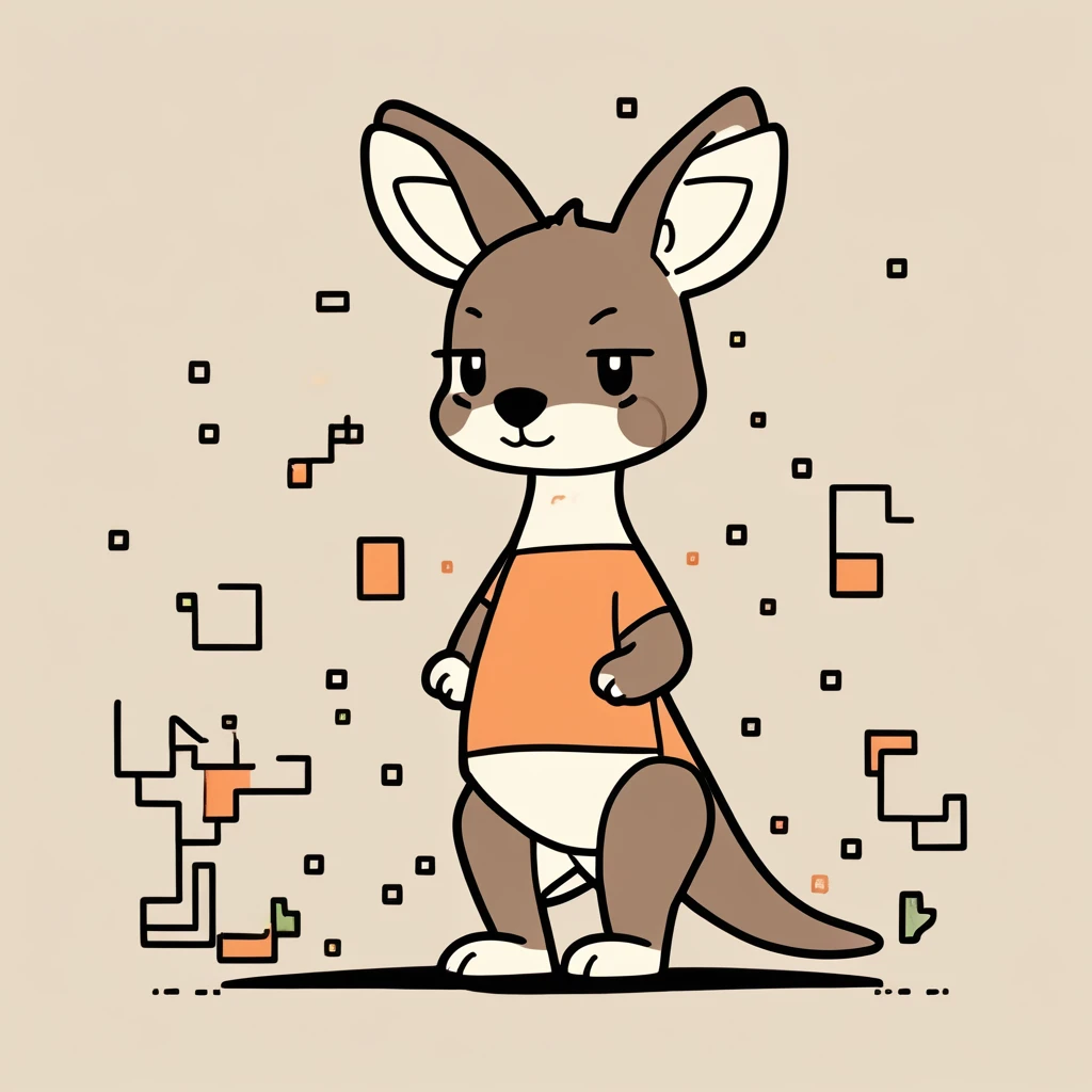 cute little kangaroo