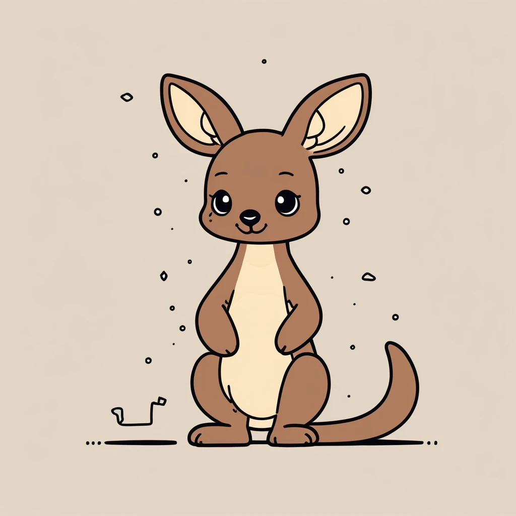 cute little kangaroo
