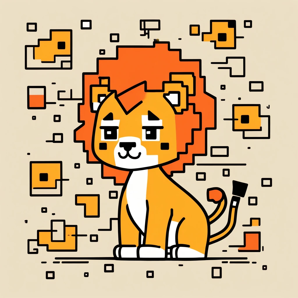 cute little lion