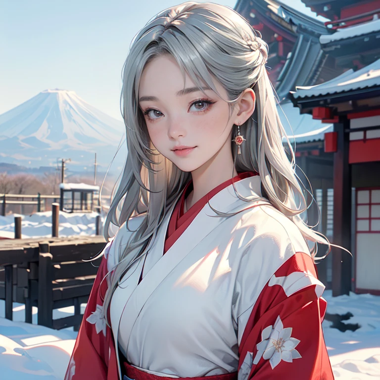 ((8K, RAW Photos, Highest quality, masterpiece)),((Show your kimono through the obi:1.5)), High-resolution RAW color photos、
Professional close-up photography, (Realistic, フォトrealism: 1.37),
(Highest quality), (Best Shadow), (Best illustrations),
High-quality images、Skin Radiance、Texture of skin and clothing、
Expression of fine eyes、Shiny Hair,Long Hair Girl, Manga inspired by Lee Jong-suk,
Trending on deviantart, realism, detailed manga style, Manga art style,
Perfect Line Drawing, Beautiful line art, digital manga art girl, K-POPアイドル, Beautiful brown eyes, Fuller lips, Gorgeous face with attention to detail,
(Cute Smile), Charm, Innocent, (Perfectly detailed face),
(Detailed and carefully hand-drawn) Photorealistic images, Written boundary depth,
(Japanese Princess Cut Hairstyle:1.5),
Highest quality, masterpiece, new year,
((Colorful and beautiful kimono, red, Silver, Money:1.7)),
Three cute Japanese high school girls, ((Look straight:1.7)),
Smiling Kindly,
((Upper arms hidden by clothing or hair:1.5)),
(An innocent and pure high school girl:1.7)
((White short scarf:1.2)), ((White Feather Shawl:1.2)),
(another々Alongside:1.5),
Shrine Background, (Fuji Mountain:1.3), ((snow))
winter(season), (Outdoor:1.5)