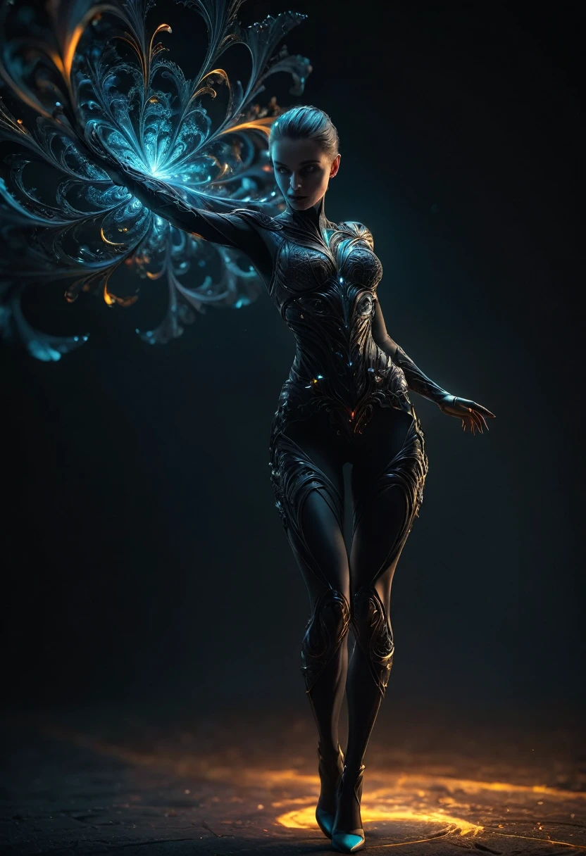 Macro, dark noir, full body, Concept art, depth of field, (add more details:1.4), Raw photo, realistic, cinematic lighting, soft shadows, sharp focus, fractal, colorful, depth of field, best quality, 16k resolution,