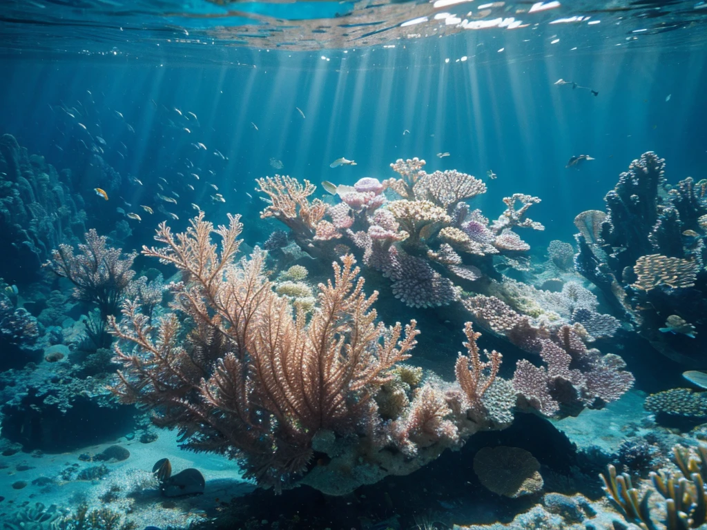 8K picture quality，Best quality，masterpiece，HD，Super rich detail，detailed，The underwater world