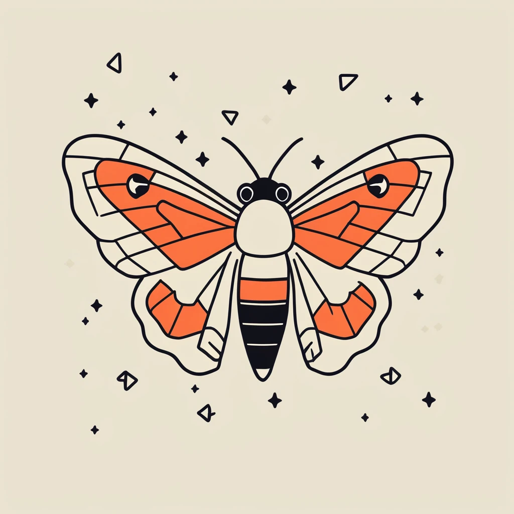 cute little moth