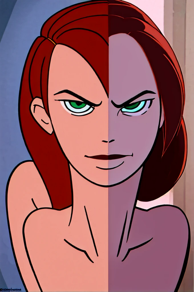 Kim possible, sexy mesh outfit, long sexy legs, cartoon style, photorealistic, highly detailed, 4k, 8k, ultra-detailed, extremely detailed, hyperrealistic, vibrant colors, dramatic lighting, intricate anatomy, flawless skin, beautiful face, piercing eyes, glossy lips, dynamic pose, cinematic composition, dramatic shadows, rim lighting, volumetric lighting, photorealistic, professional 3D render