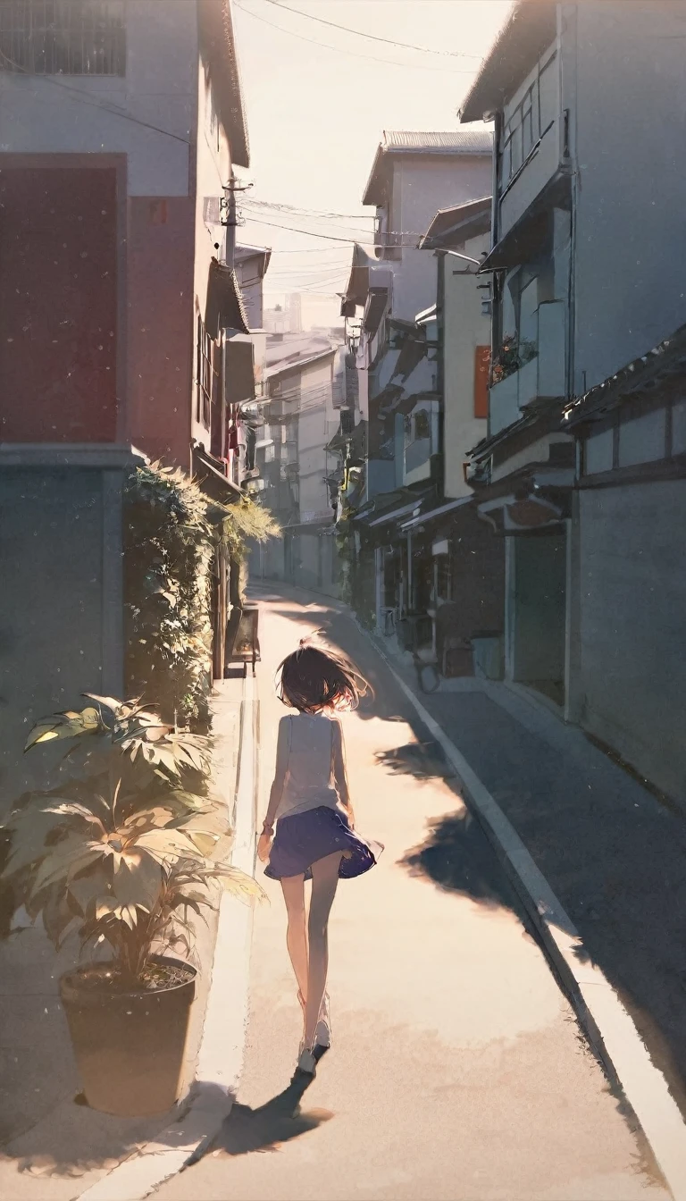 by rella, woman standing on a narrow street in a city with buildings, in a tokyo street, by Eizan Kikukawa, in the streets of tokyo, standing in an alleyway, by Torii Kiyomoto, by Kamagurka, by Tobias Stimmer, in narrow tokyo alleyway, shot in canon 50mm f/1.2
