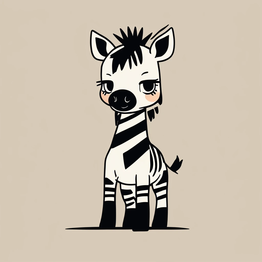 cute little mountain zebra