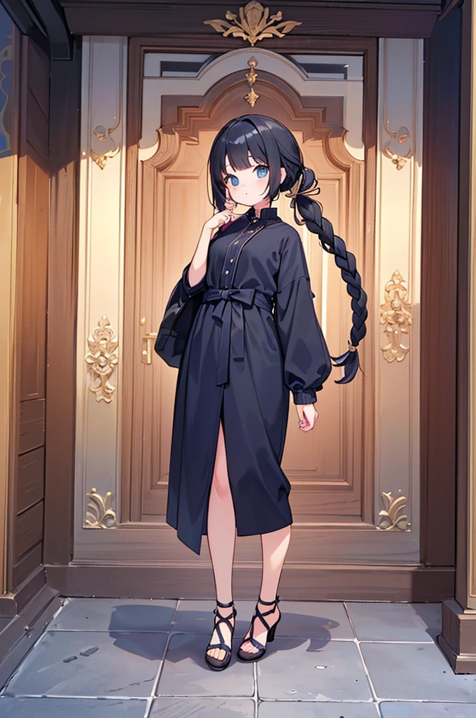 Highest quality、High resolution、Detailed Background、Beautiful Face、High detail、(Perfect Anatomy, Perfect Style)、(Detailed facial expressions)、(fine grain:1.2)、Teenage Beauty、(very wide shot:1.5, full body:1.4), One Girl、, Cute black hair、Deep blue eyes、Braided Ponytail, Braided bob cut, it's raining、She is dancing happily alone、line, Incredible jumping ability:1.5, Floating in the air:1.5, Incredible jumping power、Long flight time, ((aerial view:1.5, shoot from behind:1.5, looking away)), (Silk Fit&Flare:1.5, Pink dress, No sleeve:1.5, mini skirt)、(armpit:1.2), ((large breasts:1.2, pointy breasts:1.2, high breasts:1.2)),