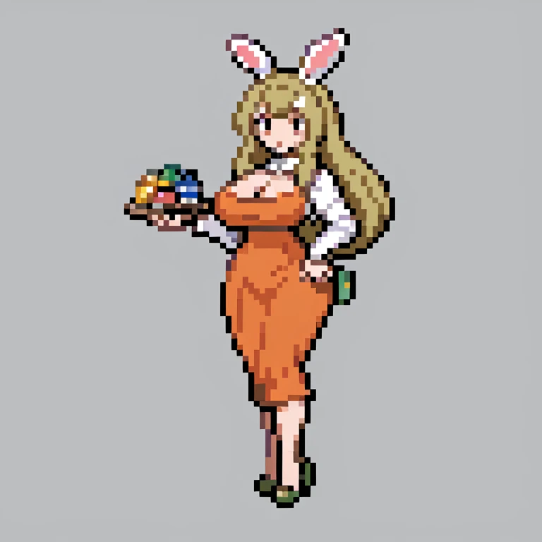 female bunny. big breasts .merchant. full body