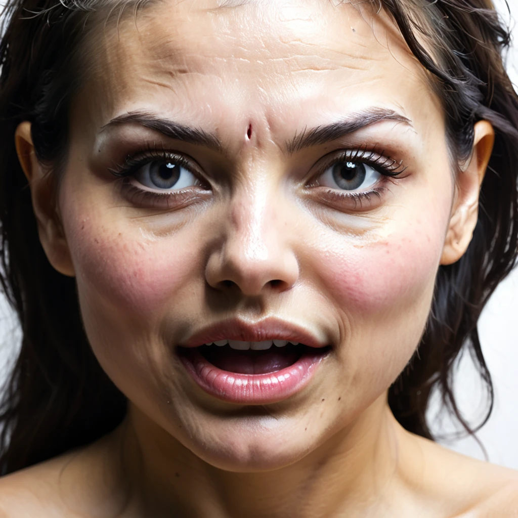 woman with vagina face