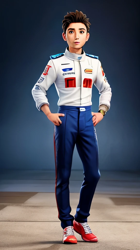 一个50岁的Full body photo of male racing driver，Full body photo of male racing driver，Full body photo of male racing driver，