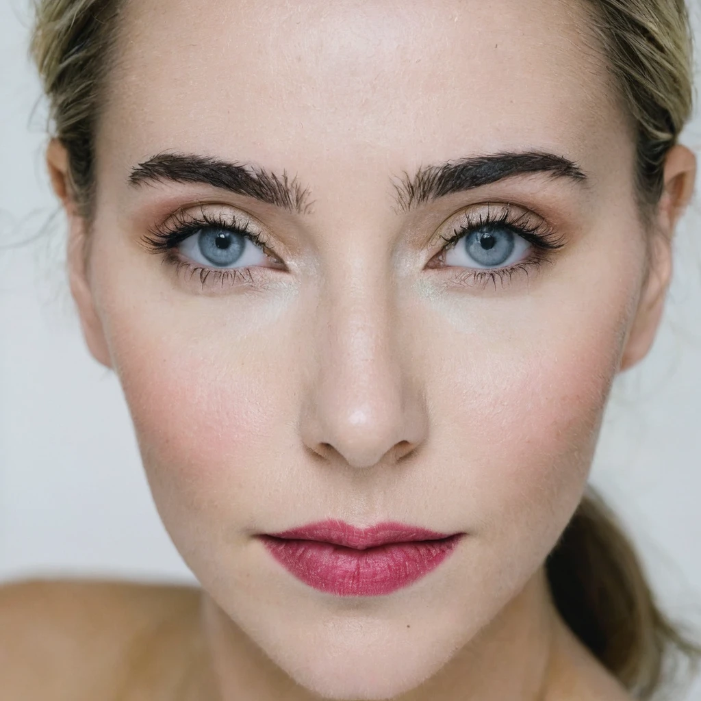femme avec une vulve comme visage