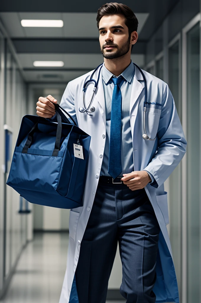 Generate a humanoid dressed as a doctor