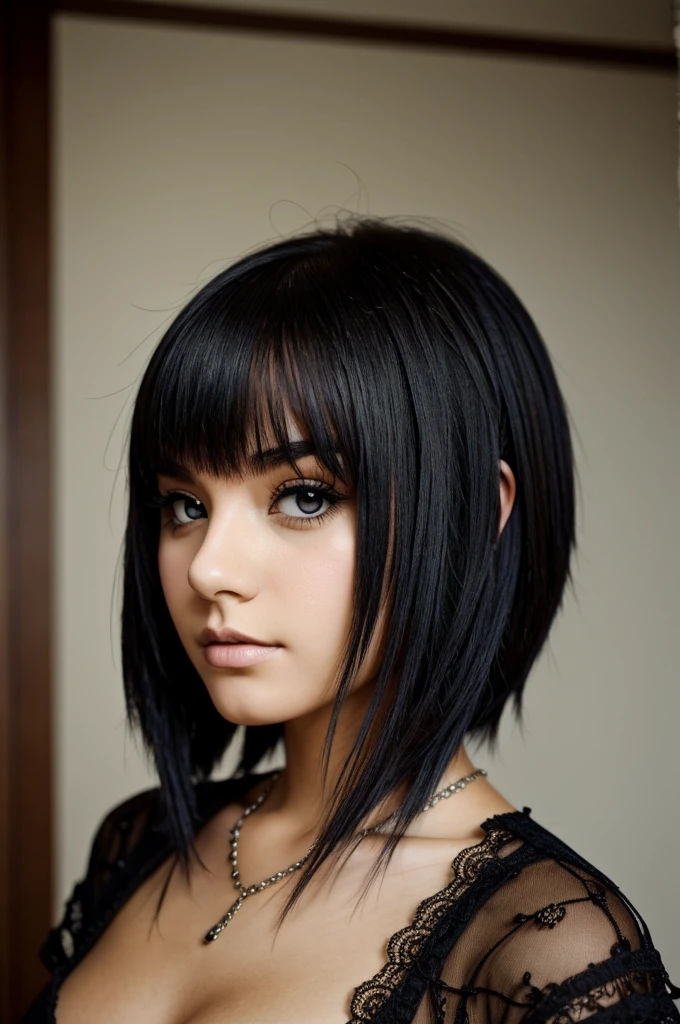 18 emo girl gorgeous beautiful detailed description