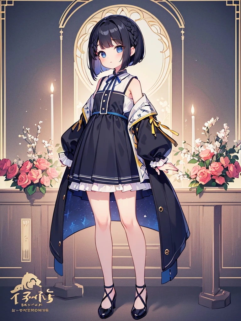 Highest quality、High resolution、Detailed Background、Beautiful Face、High detail、(Perfect Anatomy, Perfect Style)、(Detailed facial expressions)、(fine grain:1.2)、Teenage Beauty、(very wide shot:1.5, full body:1.4), One Girl、, Cute black hair、Deep blue eyes、Braided Ponytail, Braided bob cut, it's raining、She is dancing happily alone、Cobblestone square、 Incredible jumping ability:1.5, Floating in the air:1.5, Incredible jumping power、Long flight time, ((aerial view:1.5, shoot from behind:1.5, looking away)), (Silk Fit&Flare:1.5, Pink dress, No sleeve:1.5, mini skirt)、(armpit:1.2), ((large breasts:1.2, pointy breasts:1.2, high breasts:1.2)),