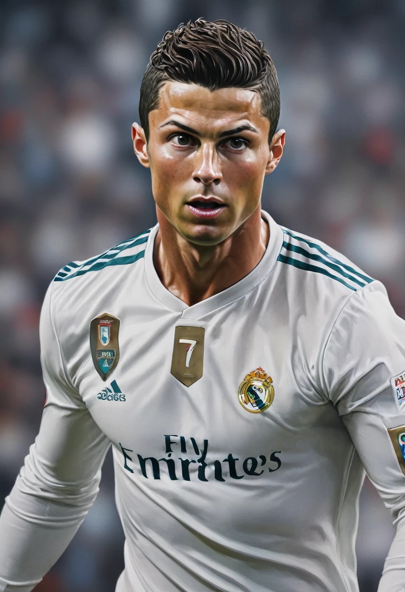 Cristiano Ronaldo. inspired by Eva Gonzalez, best quality, masterpiece, Ultra high detail, 8k