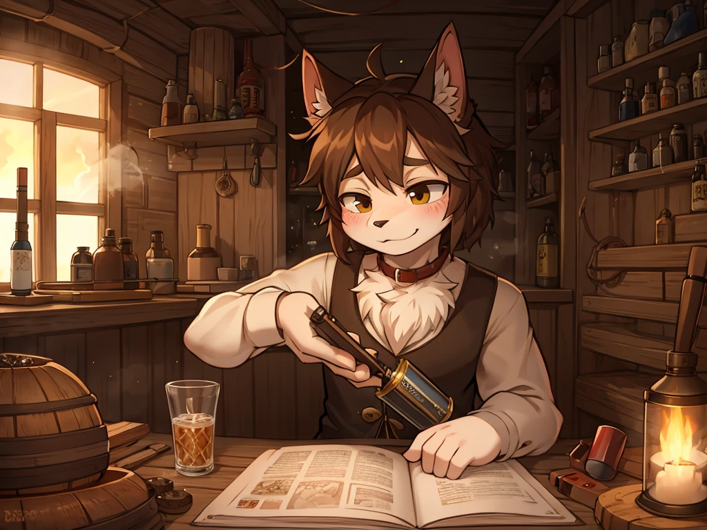 Sweet cologne and the smell of gunpowder