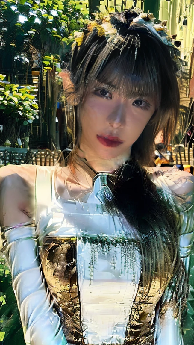 8K resolution, Surreal, Very detailed, high quality,Perfect Anatomy, (girl: 1.1), girl1名, Beautiful Japanese Women,18-year-old, Shinwes,  Detailed face, Long Hair, (Huge breasts),(Wide Hips), (White swimming race suit :1.3), (Camel Toe), cute, Japanese idol faces, smile,(((Fold your arms in front of your chest:1.3)))