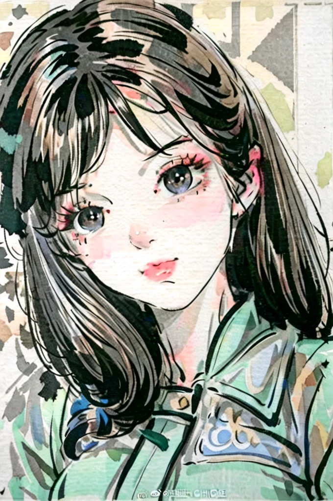 1girl, cute, ((front face)),(materpiece:1.4),(best quality:1.4),chch-style
