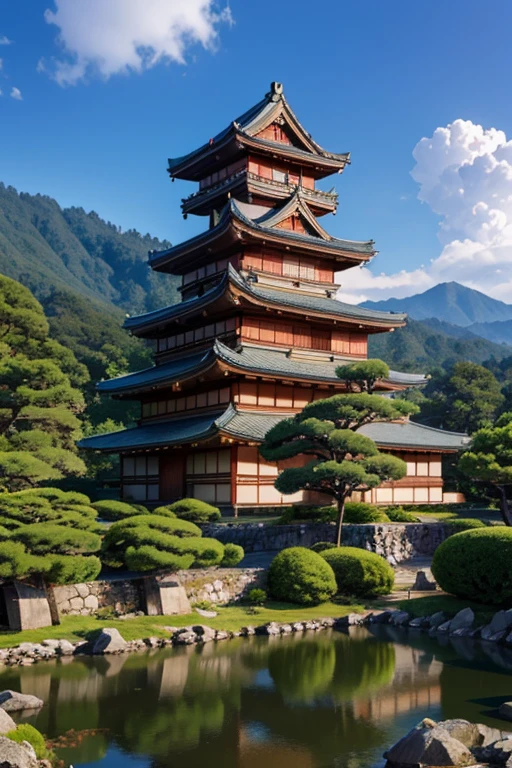 ancient japanese castle, uhd ,4K8K