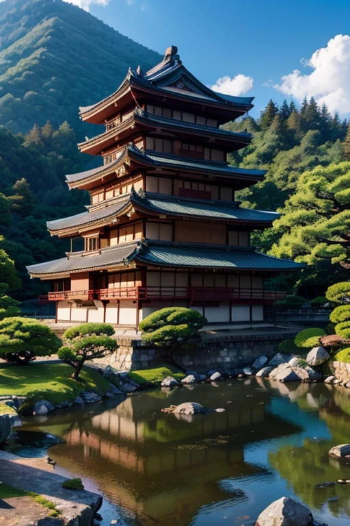 ancient japanese castle, uhd ,4K8K