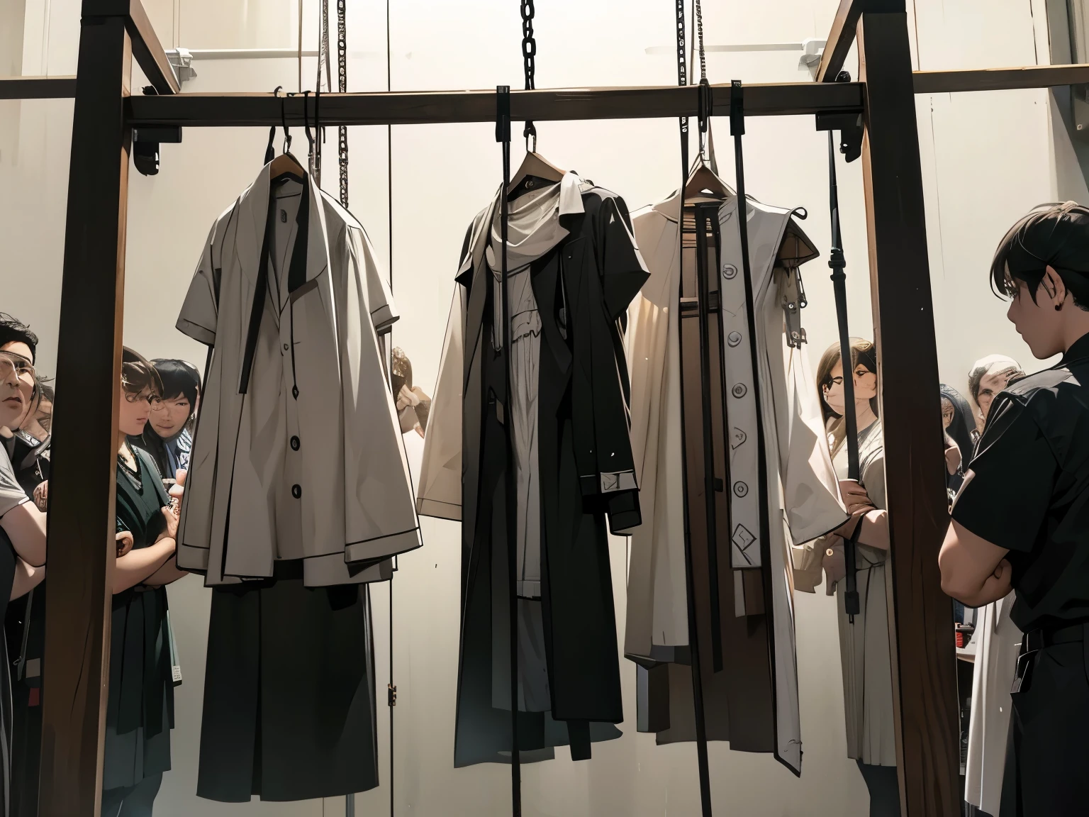 Brutal mass hanging execution scene