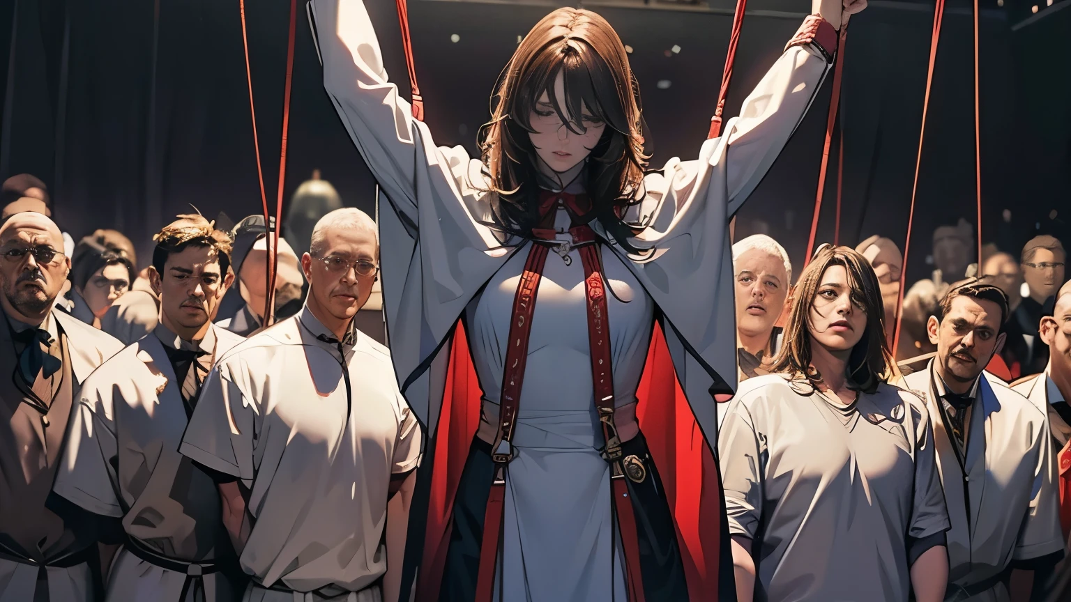 Cruel mass hanging suicide scene