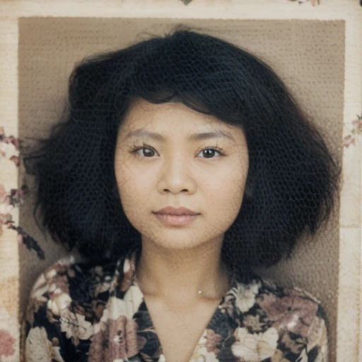 Hyperrealistic professional photography Closeup of the charming face of a 30 year old Indonesian woman, real face