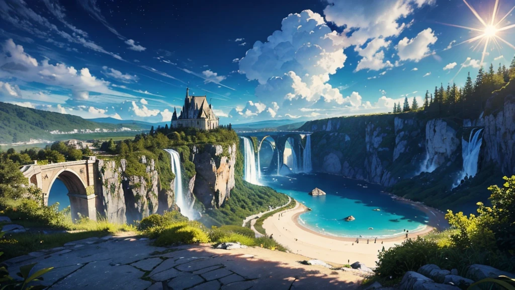 Imaginez un paysage paradisiaque futuriste en 8K, où une forêt luxuriante et des cascades cristallines s'étendent à perte de vue. La flore et la faune exotiques, aux formes et couleurs incroyables, évoluent en harmonie. Le ciel est illuminé par Vénus, ajoutant une touche mystique.

Ce décor est rendu en haute résolution avec des couleurs vives, des éclairages dramatiques et une qualité photoréaliste. Grâce à un rendu physiquement basé et un éclairage HDR, chaque détail est incroyablement net et précis, offrant une vision spectaculaire et immersive de ce monde parfait.