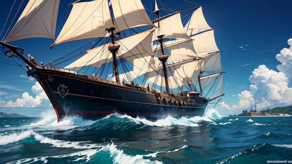 
Imaginez un pirate solitaire et redoutable, dont le cœur est aussi sombre que les eaux qu'il parcourt. À bord de son navire terrifiant, aux voiles déchirées et au bois noirci, il sème la terreur sur les mers. Son regard glacial et son sourire sinistre annoncent une destinée funeste à quiconque ose croiser sa route.