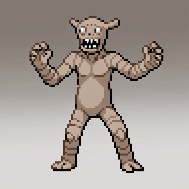 clay monster . full body
