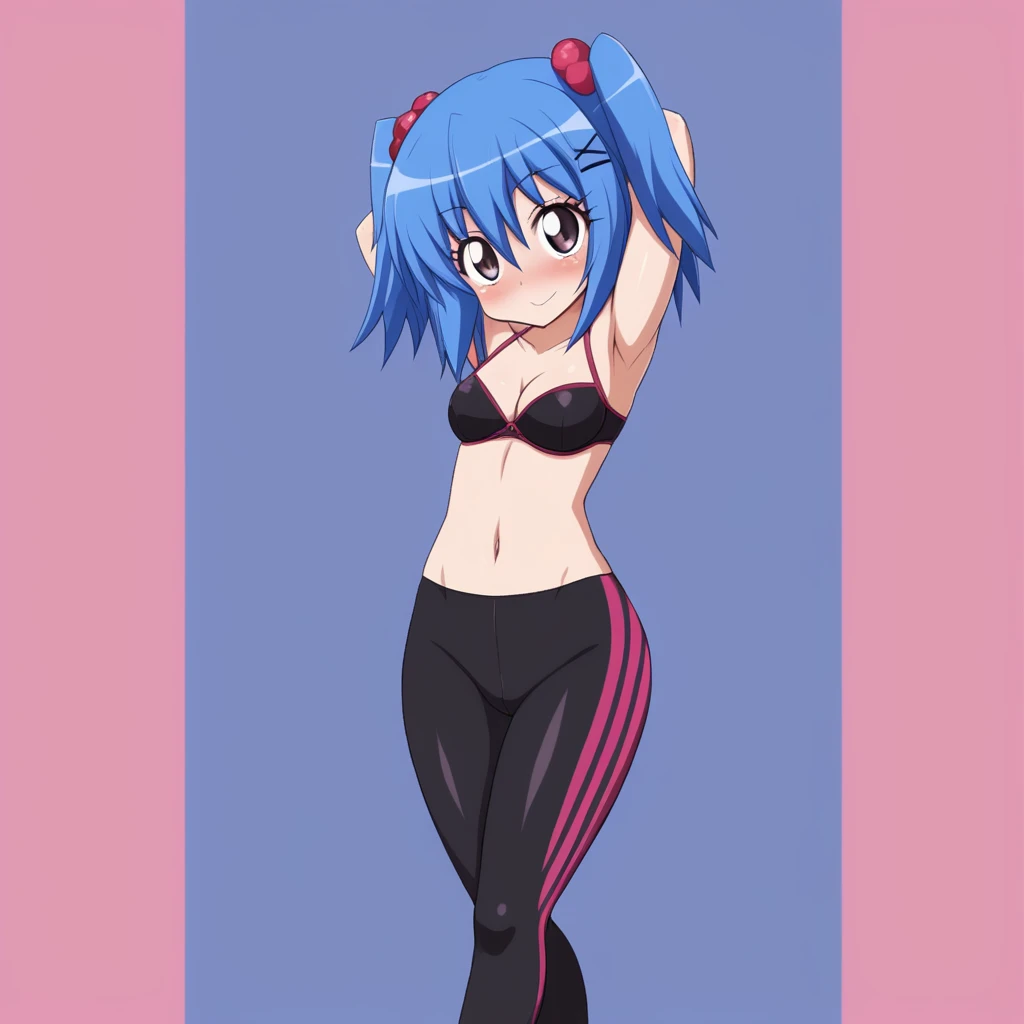 Lacey from Lacey's game usando uma leggings preta