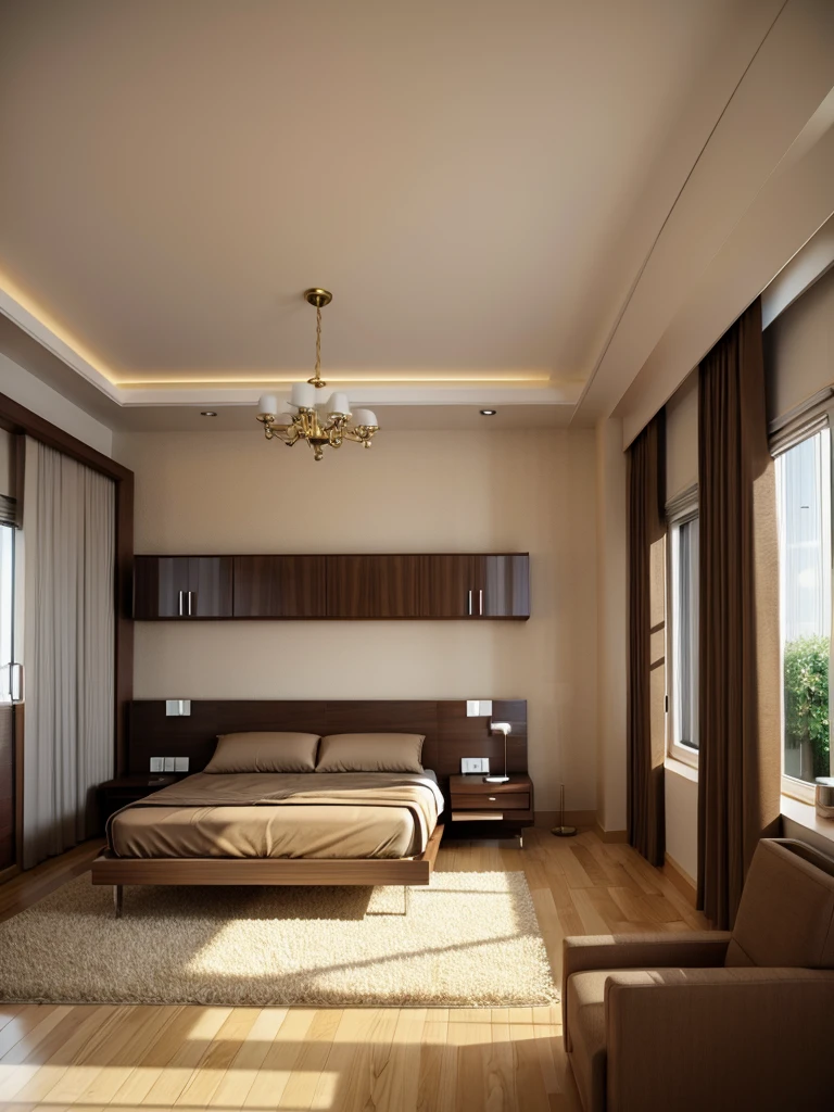 brown modern room