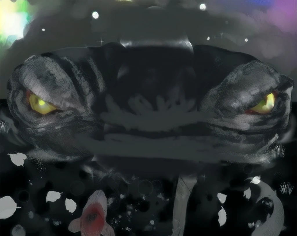 Giant snake head