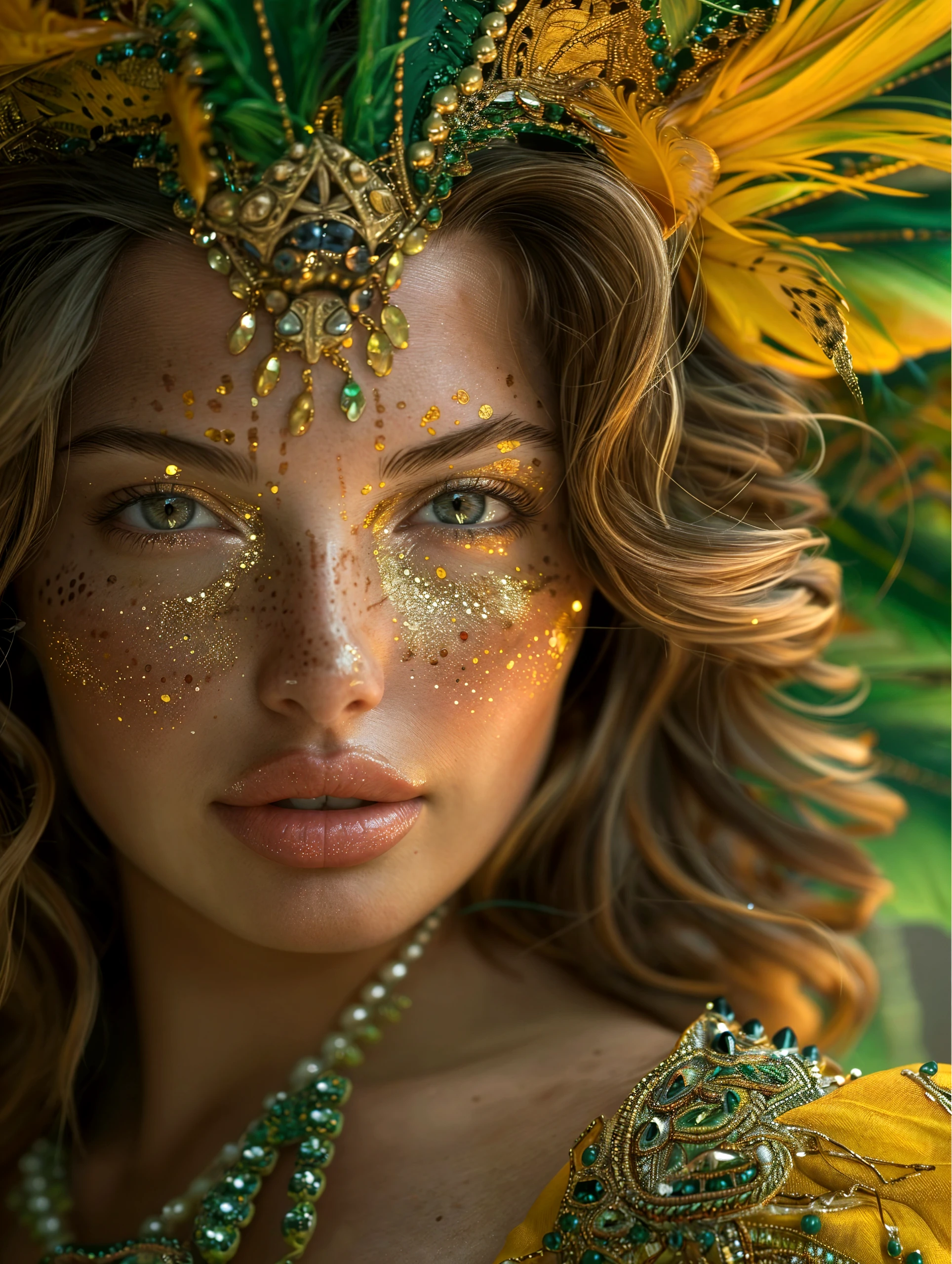 {{full color}}, {{medium shot}, tight framing}, (side by side), {(three) (young american indian girls), anime style, petite, cute}, {wearing (earth-colored bikini lingerie), (long gloves), (cotton scarf), (feather headdress)}, evil smile, (hair tied), (looking visualizer), {slender figure, mayoral anatomy}, {arms behind back, hidden hands}, {(face painting), (body painting), lot of (tribal tattoos)}, (skin pores, skin texture, subsurface scattering), (absurd), (masterpiece, best quality, ultra thin), (hyper detailed, beautiful face detailed, insanely detailed skin, insanely detailed resolution, ultra texture, perfect detailed face, sharp focus, blurred, clarity, sharp, octane render, unreal engine, low iso, sharp edges), (cinematic color classification, photorealistic, ultrarealistic, sunny landscape in daylight, natural lighting, HDR), (DOF, bokeh, atmospheric)
