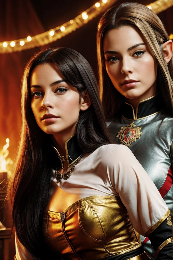 Monarch revolutionary women, young, hot good looking, elf version